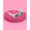 thumbnail image 4 of Gafas de sol xo, Fetti Bride White Marble con logotipo Silver Bride, 4 of 7