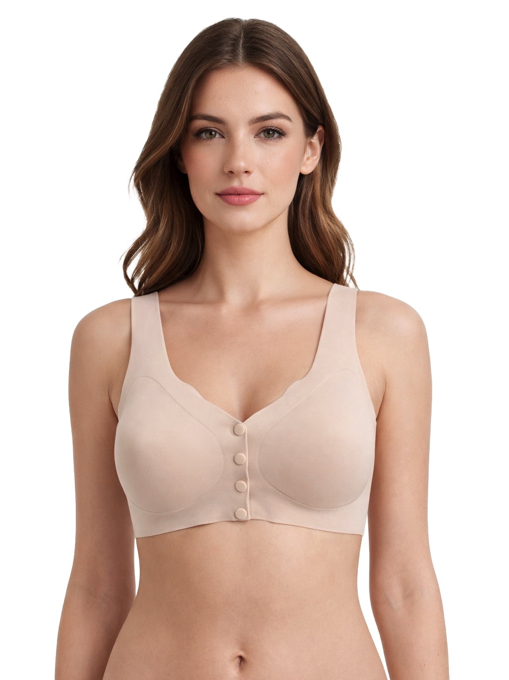 Women Wireless Bra 6 Pack, Comfort Everyday Bra, Full Coverage, Soft Stretch, 32B-46DDD, No Underwire, Plus Size 36C (S8815)