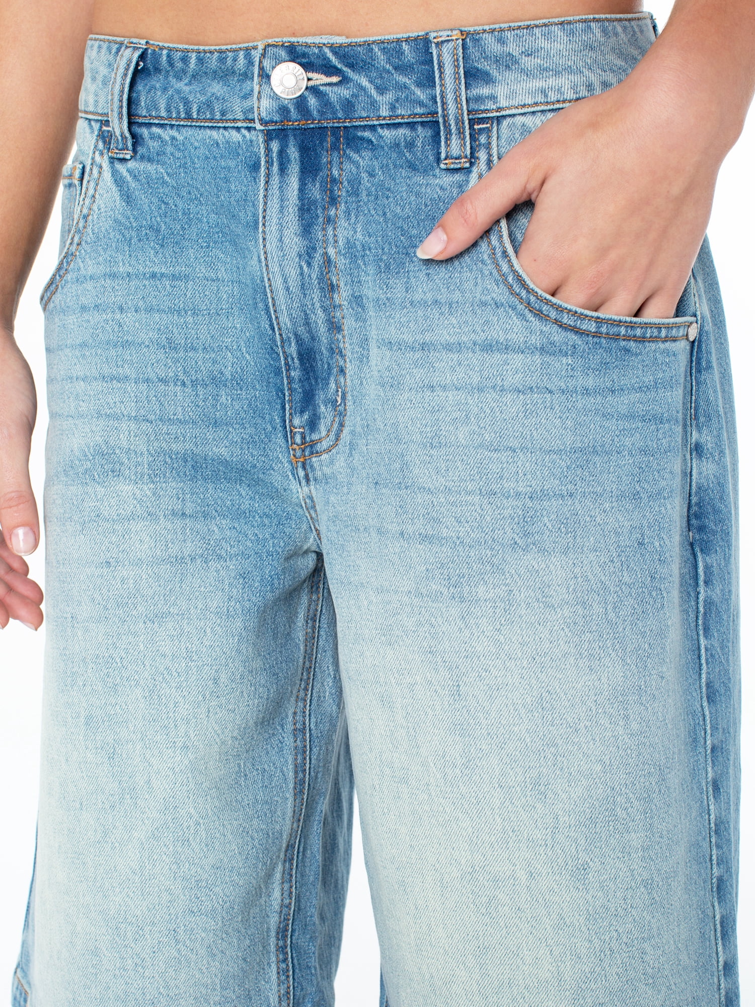 Celebrity Pink Women's and Women's Plus Relaxed Denim Jorts, Sizes XS-XXXL