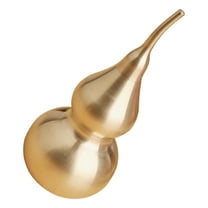FRCOLOR Chinese Feng Shui Brass Gourd Statue Gold Wu Lou Figurine Good Luck Wealth Peaceful Home Decoration Symbol Of Good Luck And Treasure