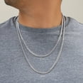 thumbnail image 2 of Nuragold 10K Real White Gold Solid Miami Cuban Link Chain Necklace 16"-30" (2.7mm-7mm) Italian Jewelry for Men & Women, 2 of 22