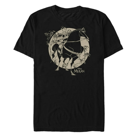 Men's Mulan Khan Bamboo Pose Graphic T-Shirt