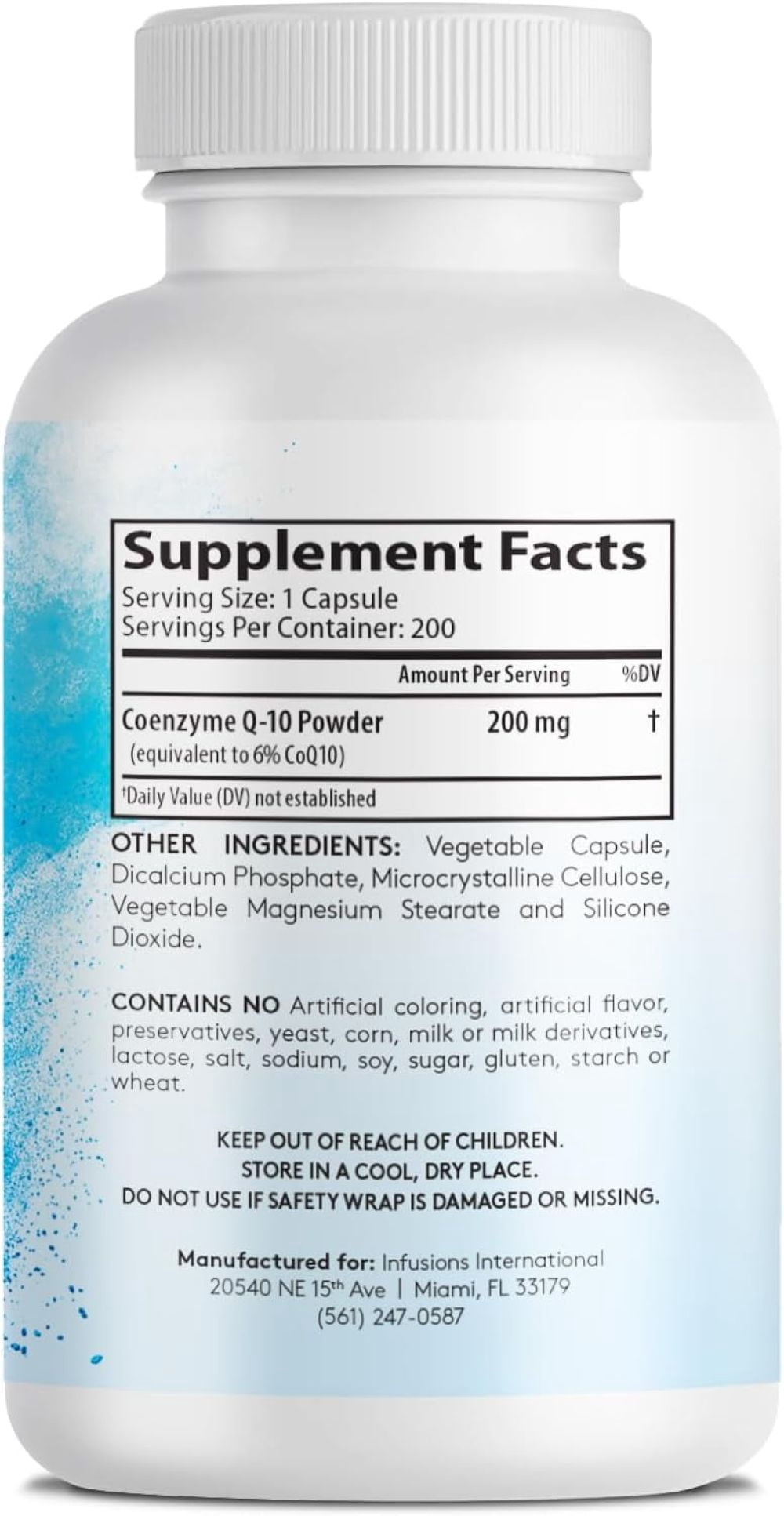 Pure CoQ10 200mg 400 Capsules (Coenzyme Q10) High Absorptions Vegan Gluten Free Non-GMO - Pack of 2