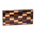 thumbnail image 1 of 18 in. Art Deco Design Backgammon Set, Black, Tan &amp; Brown, 1 of 1