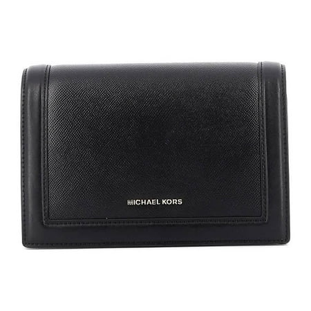 Michael Kors Jet Set Ladies Large Black Leather Crossbody Bag 32F9GJ6C9L001