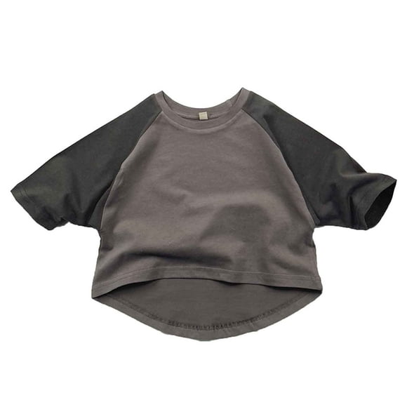 Toddler Boy Clothes Toddler Boy Short Sleeve Shirt Trendy Baseball Tops Toddler 4T Boys Clothes
