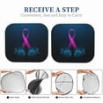 thumbnail image 5 of Kdxio Two Human Hands Are Holds Pink Ribbon Awareness Print 2-Piece Sun Shade Front Windshield - Foldable Car Front Window Sunshades For Most Sedans Suv Truck, 5 of 6