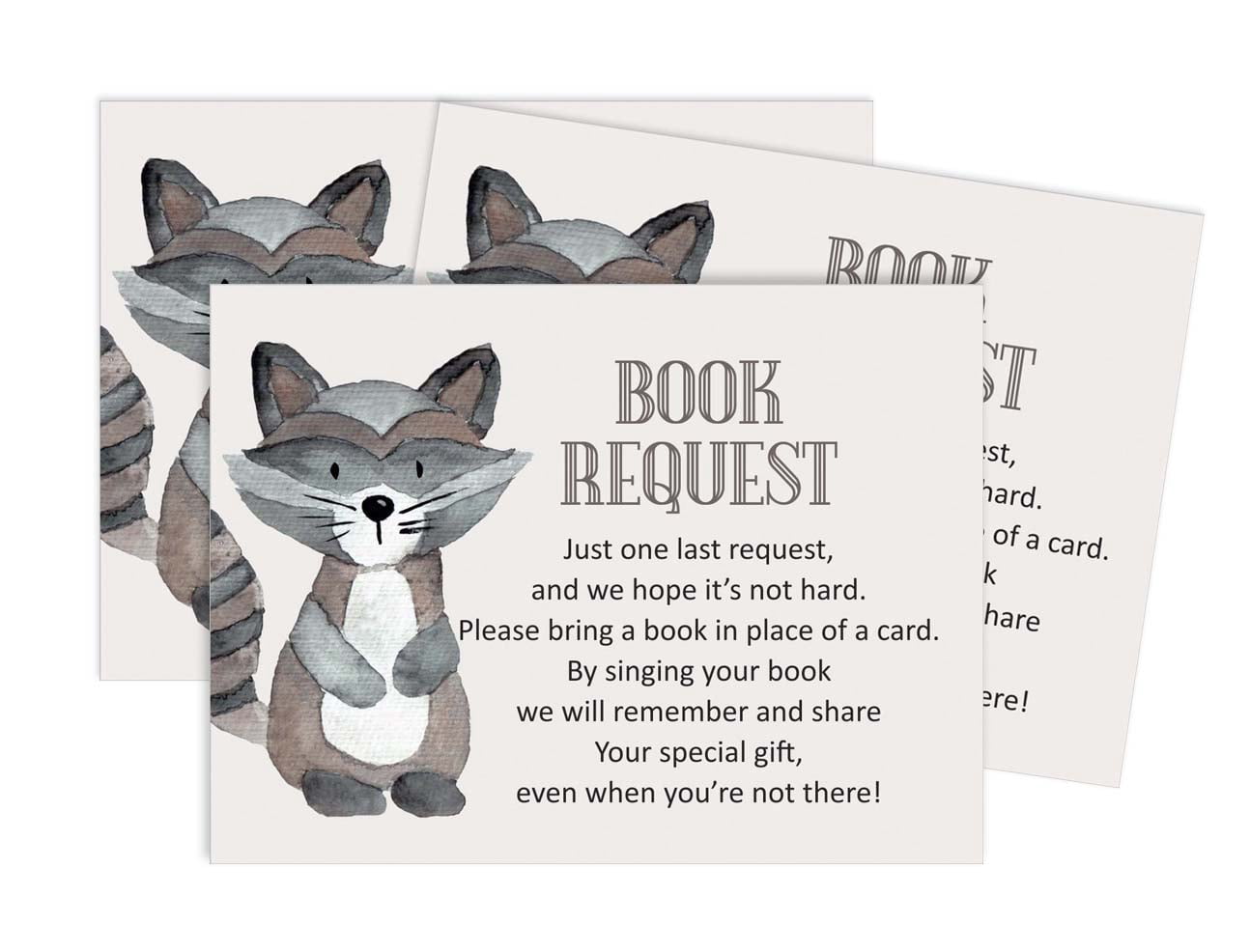 Inkdotpot 30 Books For Baby Shower Request Cards Bring A Book Instead Of A Card Jungle Animals Gender Neutral Baby Shower Invitations Inserts Games