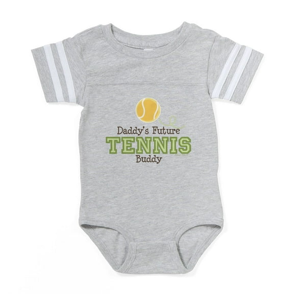 CafePress - Tennisfuturebuddygreendaddy - Cute Infant Baby Football Bodysuit