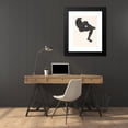 thumbnail image 4 of Reijer Stolk 19x24 Black Modern Framed Museum Art Print Titled - Anatomical Study of the Leg and Arm Muscles of a Man in Silhouette (1906), 4 of 5