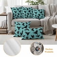 thumbnail image 6 of Halloween Outdoor Waterproof Pillow Covers, Blue Black Animal Crow Fall Holiday Decorative Rectangle Throw Pillowcase Sofa Cushion Sham for Patio/Couch/Chair, 20"x12" 2 Pack, 6 of 8