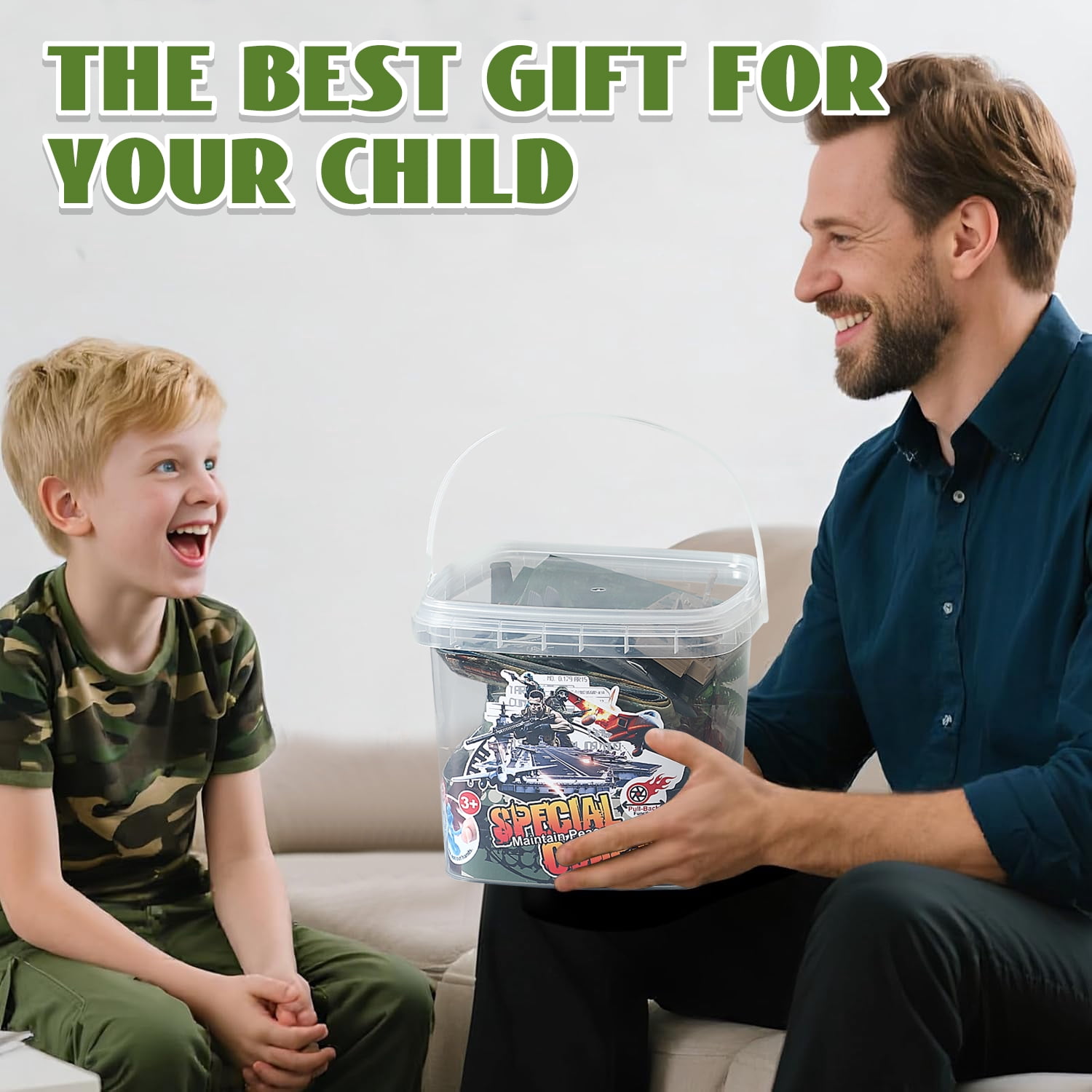 120 Pcs Army Men Toys, Toy Soldiers for Boys, Plastic Action Figures, Soldier Military Playset, Gift for Boy