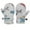 AB2 Grey, variant on Toddler Cartoon Print Mittens Skiing Gloves Full Finger Stretchy Snowgloves Cute Comfortable Child Girls Boys Winter Mittens Dark Green Size 6-24 Months