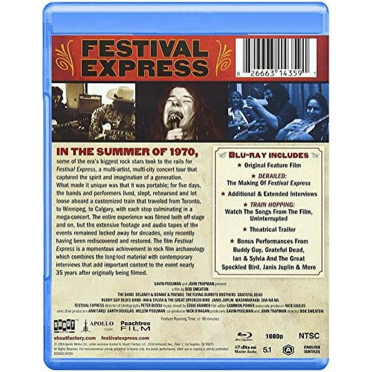 Festival Express (Blu-ray), Shout Factory, Music