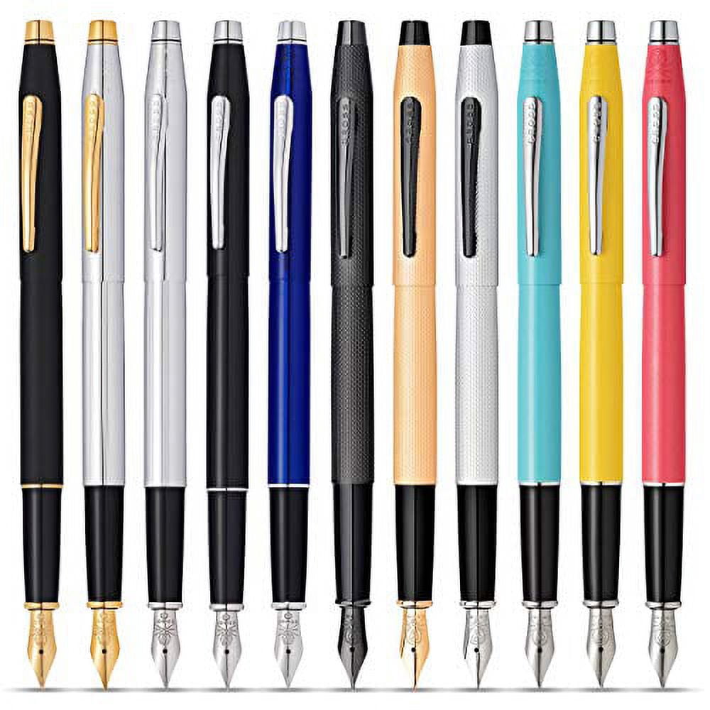 Cross Classic Century Lustrous Chrome W/ Stainless Steel Fine Nib Fountain Pen