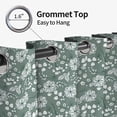 thumbnail image 6 of Tchckioa Boho Floral Blackout Curtains,Thermal Insulated Grommet Window Drapes for Apartment,2 Panels,42x96, 6 of 9