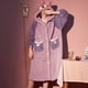 thumbnail image 3 of Pijamas largos de otoño e invierno para mujer, para parejas, de algodón, terciopelo coral, forro polar grueso, para el hogar, 3 of 5