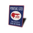 thumbnail image 4 of Pontiac GTO Novelty Decor, Metal Wall Sign - 10x14 Inches, 4 of 4