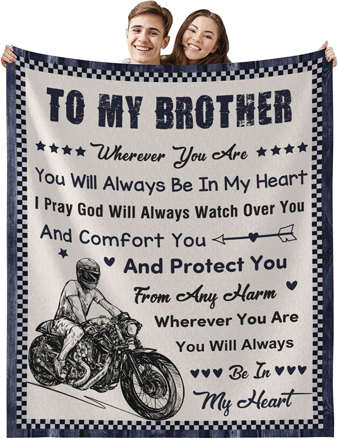 Big Brother Gift Blanket, Brother Gifts from Sister, Birthday Gifts for Brother to My Brother Gifts, Throw Blankets Gifts for Brother Graduation Birthday Christmas 50x60 Inches