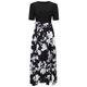 thumbnail image 4 of Vestido de Manga Corta de Primavera de Impresión de Cintura Alta Cuello Redondo Vestido Casual, Vestido de Manga Corta de Moda de Poliéster para Mujeres, Lavado de Manos Verano, 4 of 7