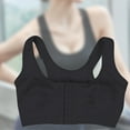 thumbnail image 4 of Huanledash Vest Style Corrector Bra Front Closure Cross Back Widen Shoulder Strap Female Posture Bra for Gym, 4 of 8
