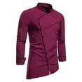thumbnail image 4 of CONZONE Mens Sweatsuit 2 Peice Set Casual Track Suit for Men Solid Color Long Sleeve Tops Sweatpants Cozy Fall Winter Athletic Jogging Outfits, 4 of 8