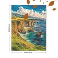 thumbnail image 3 of Coastal Cliff Canvas Print/Wall Art， Perfect for Living Room， Bedroom， Office， Bathroom， and Hotel Decoration, 3 of 8