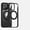 Black, variant on Magnetic Clear Case for iPhone 16 Pro, Military-Grade Protection Cover Compatible with MagSafe, Ring Holder Stand Color Frame Shockproof Stylish Case for iPhone 16 Pro, Royalblue