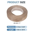 thumbnail image 2 of Banda de borde Uxcell, cinta de chapa de madera prepegada flexible para restauración de muebles nogal 1 pulgada x 25 pies, 2 of 7