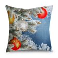 thumbnail image 1 of Fundas de almohada navideñas para el día de la nieve, adornos de bolas de árbol, corona de Adviento para sofá, decoración del hogar, 40/45/50cm, 1 of 4