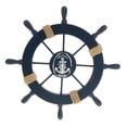 thumbnail image 2 of NEW Shabby Chic Wooden Fishing Boat Anchor Seaside Party Home Decor , Dark Blue, as described, 2 of 2