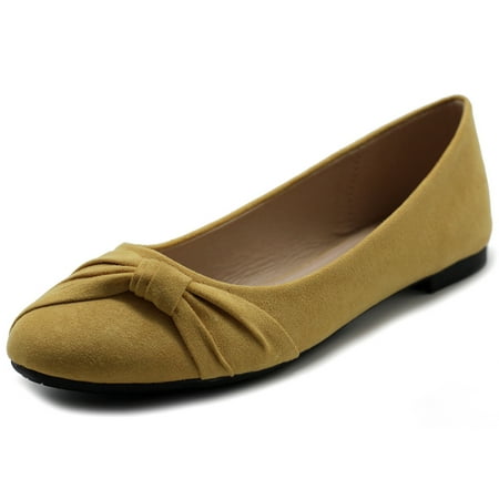 

Ollio Women s Shoes Ballet Faux Suede Flats ZM1815
