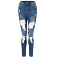 thumbnail image 5 of Fjofpr Sale Deal Ripped Jeans for Women Plus Size Women Color Blue Hole High Flares Fashion Pants Trouser, 5 of 7