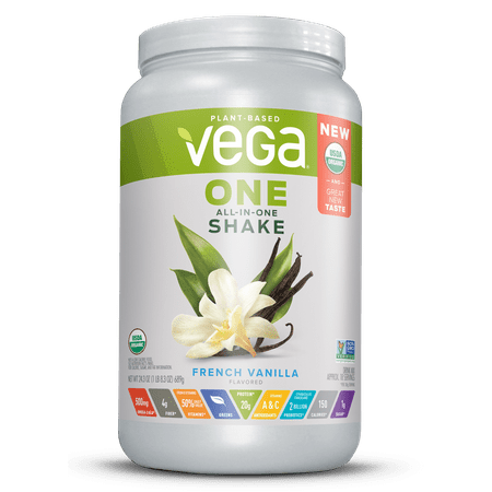 Vega One Organic All in One Shake, French Vanilla 24.3 oz, 18