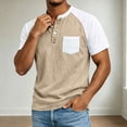thumbnail image 3 of Guluxicc Men's T Shirts with Pocket Button Classic Fit Short Sleeve Shirts for Summer Casual Outfits, 3 of 4