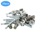 thumbnail image 2 of PHITUODA 10 juegos de accesorios de leva de conexión para muebles de gabinete con clavija y tuerca preinsertada, 2 of 5