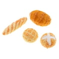 thumbnail image 4 of kusrkot Set of 4 Pieces 1/12 Scale Dolls House Miniature Kitchen Bakery Bread Food Model, 4 of 5