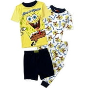Nickelodeon - Boys' SpongeBob SquarePants 4 Piece Sleep Set