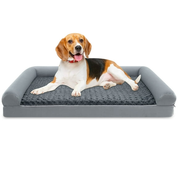 Costway L Sized Large Pet Bed with Orthopedic Egg Crate Foam Removable Washable Cover
