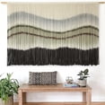 thumbnail image 3 of FLLA Macrame Wall Hanging Extra Large Dip-Dyed Coastal Tapestry Boho Wall Decor for Living Room Bedroom Above Couch 57" W x 35" L, 3 of 10