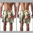 thumbnail image 3 of luoweisi Men's Beach Shorts Quick Dry Swim Trunks with Mesh Lining Woodpecker L, 3 of 5