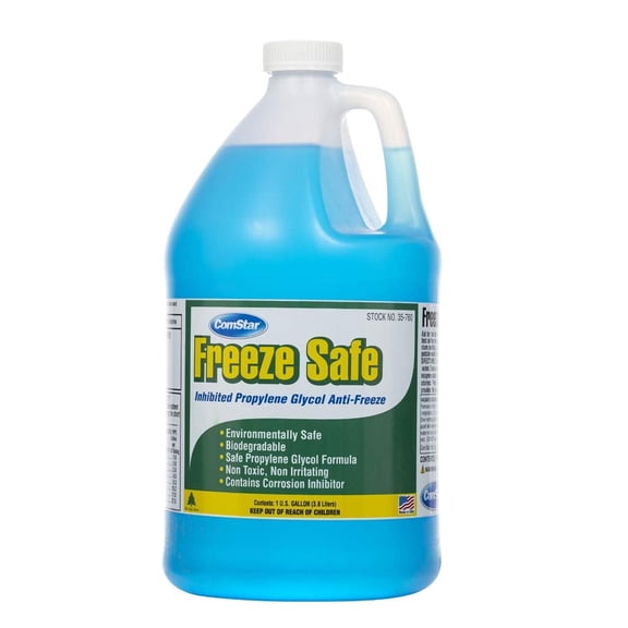 ComStar Freeze Safe Propylene Glycol Antifreeze Heat Transfer Fluid with Corrosion Inhibitor, Prediluted 80%, 1 Gallon (35-760)