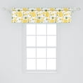 thumbnail image 2 of Ambesonne Green and Yellow Window Valance, Organic Fruits, 54" X 12", Fern Green and Yellow, 2 of 3