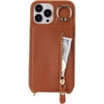 thumbnail image 4 of iPhone 14 pro Case with Card Holder for Women, iPhone 14 pro Phone Case Wallet with Strap Credit Card Slots Crossbody with Kickstand Zipper Case for iPhone14pro - Brown, 4 of 14