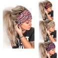 thumbnail image 1 of Diademas bohemias, cintas para el pelo con estampado de leopardo y rayas, suaves y elásticas (4 piezas) Rojo Verde, 1 of 4