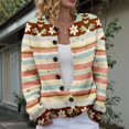 thumbnail image 2 of Kaondbfi Cardigan for Women, Button Down Cardigan Sweater Long Sleeve Sweaters Casual Trendy Fall Tops Coat Womens Winter Coat, 2 of 7