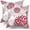 Dahlia Burgundy Red, variant on Navy Blue Throw Pillows Covers 20x20 Set of 2, Purplish Aqua Dahlia Flower Pillow Cushion Cases, Teal Grey Floral Decor Throw Pillows Cover Gifts for Bed Couch Sofa Living Room