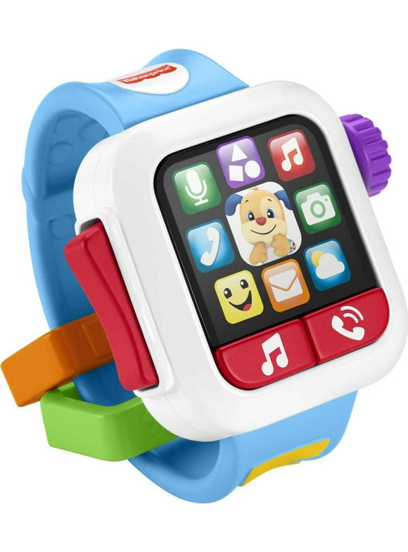 Fisher-Price Laugh & Learn Time to Learn Smartwatch Electronic Musical Toy for Infant & Toddler