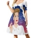 thumbnail image 2 of Vestido Charlotte de manga corta, vestidos de noche, vestidos de mujer, vestido de verano para mujer, ropa de verano para mujer, uso diario., 2 of 7