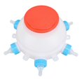 thumbnail image 1 of Piggy Milk Feeder 2.5L Round Piglet Poultry Breeding Feeder with 6 Pacifiers for Lambs, Piglets, Cow, 1 of 5